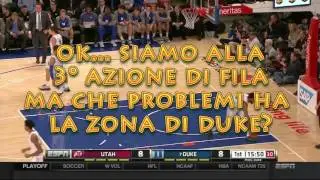 Duke vs Utah. Tre minuti a zona. Difesa da rivedere
