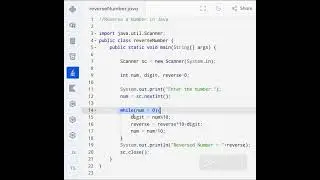 Reverse a Number in Java 