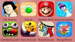 Hit Master, Dig it, Mario Run, Bouncemasters, Zombie Tsunami, Run Around, Rope Rescue, Merge Plane