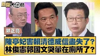 陳亭妃害賴清德威信盡失了？林俊憲郭國文哭暈在廁所了？【#新聞大白話】20260116 9｜#郭正亮 #陳揮文 #高嘉瑜 @tvbstalk