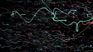 Multi Colored Rising Abstract Lines Attractive Hypnotic Waving Seamless Looped Composition 60min/4K
