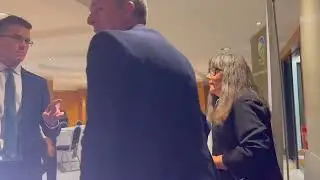 AMMI BURKE GETS TURFED OUT OF EVENT BY UK COP - PAUL GIVAN - ENOCH BURKE - LA MON HOTEL BELFAST