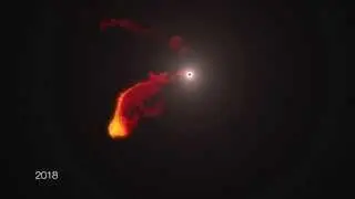 Sagittarius A* G2 Gas Cloud Simulation