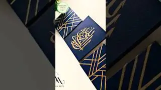 Arabic calligraphy on Black Canvas #beautiful painting