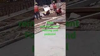 Steel reinforcement #footing  #pedestal#construction #machin #shortvideo# #song #music  #tseries
