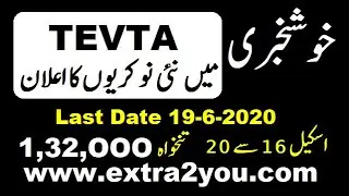 TEVTA NEW JOBS 2020