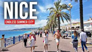 NICE, France 🇫🇷 Summer on the Riviera | 4K Walking Tour