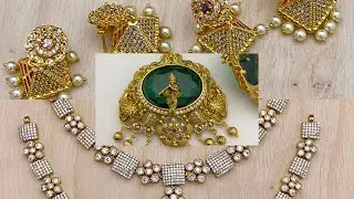 Matte Finish Jewellery || Czs Jewellery || pendent set
