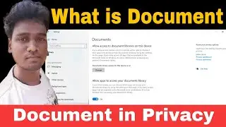 What is Document in privacy setting in windows 10 Laptop/Computer/PC in Hindi | The AB