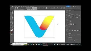V Logo Modern Design In Adobe Illustrator