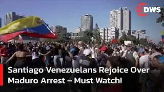 WATCH: How Venezuelans Celebrate U.S. Operation Against Maduro in Santiago | U.S. Operation | AC14