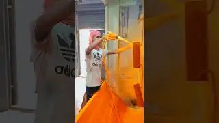 orange red food colour powder print 🥰