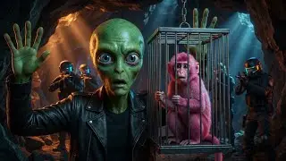 Alien Kidnaps Monkey 😱 | Brave Police Chase Alien & Rescue Monkey