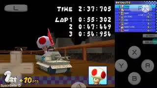 Mario kart DS Emulador | Lightning Cup | 150cc calificaci&oacute;n (E)