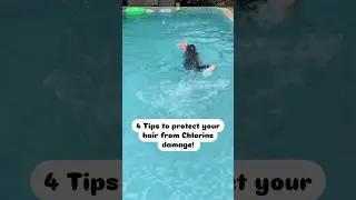 Protect your hair from Chlorine damage! #summer #swimming #summervibes #swimmingtips #haircare