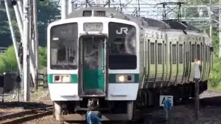 JR East Senzan Line Uzen Chitose &rArr; Yamagata JR東日本 仙山線 羽前千歳&rArr;山形 前面展望 1067ｍｍ軌間線路