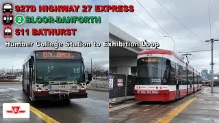 TTC POV Ride: Humber College Station to Exhibition Loop Via Bathurst Station