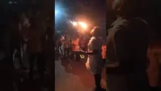 Mouth fire stunt , Very scared , village festival , culture, traditional Indian #shorts
