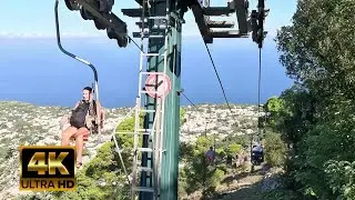 Italy: Chair Lift on the Italian island of Capri