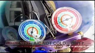 ac not cold! low side is vacuum  no pressure on high side