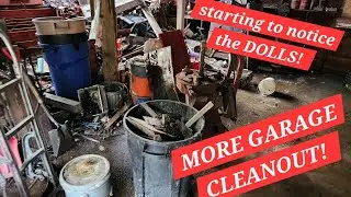 (13) MORE GARAGE CLEANOUT! THE START OF THE DOLLS! Some cool vintage stuff.