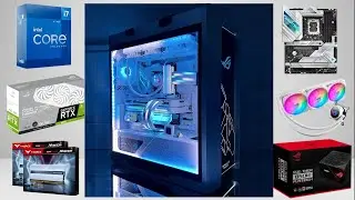 ALL ROG GAMING PC BUILD WHITE EDITION ! ROG STRIX HELIOS + INTEL 12TH GEN ALDER LAKE 17-12700F