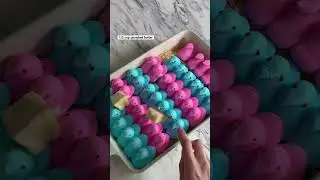 3 Ingredient Peeps Rice Crispy Treats! 🐣 #shorts