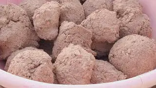 ASMR Red brick dusty dry water crumbling super satisfaction