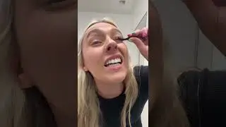Putting lashes on in the airport bathroom #lashday #lashes #lashextensions