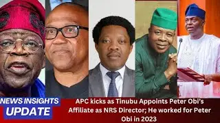 APC kicks as Tinubu appoints Peter Obi's affiliate as NRS Director; He worked for Peter Obi in 2023