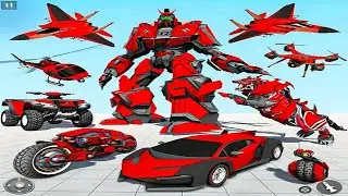 US Police Tiger Robot Car Transport: Tiger Shrimp Car Airplane Game | Live Android Gameplay