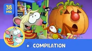 L'Halloween de Toupie et Binou!! 🎃 Compilation D'Halloween 🕷 Inclus un &Eacute;pisode de Vroum Vroum Zoum