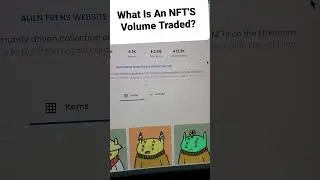 What Is An NFT's Volume Traded? | Tips & Tricks | #shorts #short #finance #cryptocurrency #nft