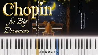 Klavier lernen für Kinder - Chopin Nocturne Op. 9 No. 2 - Easy Piano Tutorial ♪  Free Sheet Music