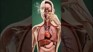👉 What Happens Inside Body If You Smoke Cigarette? 🚬 | 3D Effect 🫁#cigarette #smoking #3d #shorts