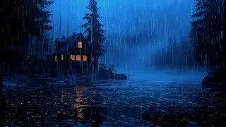 Rainy Forest Cabin ASMR &ndash; Gentle Rain, Lake Reflections & Cozy Night Ambience