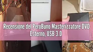 Recensione del PeroBuno Masterizzatore DVD Esterno, USB 3.0 Type -C ROM +/-RW Unit&agrave;,0.5 Pollice Ultr