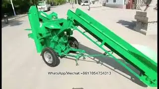 Automatic feeding corn threshing machine