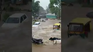 😳#villagelife #flood #flooding #village #new #today