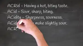 How do you learn  Latin ACer Acris English Wordbuilding from Latin Words