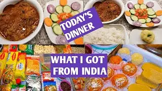 WHAT I BROUGHT FROM INDIA ||  INDIAN SPECIAL DINNER ROUTINE (2018) || INDIAN EVENING ROUTINE (2018)