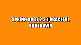 Spring Boot 2.3.1 graceful shutdown