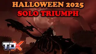 *NEW* TDX Halloween Event 2025 Solo Triumph! | Roblox Tower Defense X