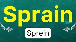 C&oacute;mo pronunciar: Sprain 