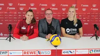 Volleyball Bundesliga: Pressekonferenz-Snippet mit Sarah van Aalen und Selma Hetmann