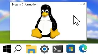 I made Linux look like Windows.