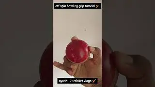 Off spin bowling grip tutorial 🏏 #ytshorts #viralshort #bowlingcenter #bowlingtechnique