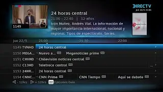 Salt&oacute; el DirecTV en CNN Chile durante la cadena nacional [rec. 22/05/2025]