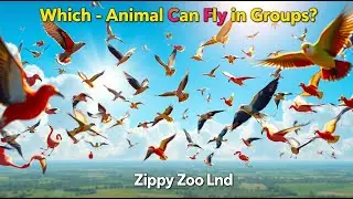 Which Animal Can Fly in Groups? | Animal Learning Nursery Rhyme for Kids | Fun Birds 🕊️🐦Song