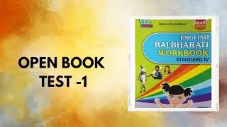 Std 4|Open book test-1 |English Workbook Question Answers|